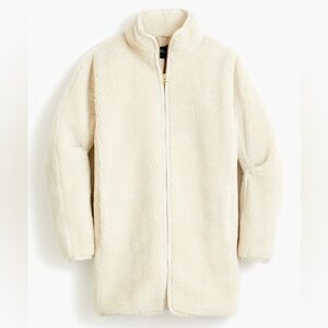 J.CREW Cream Plush‎ Fleece Coat